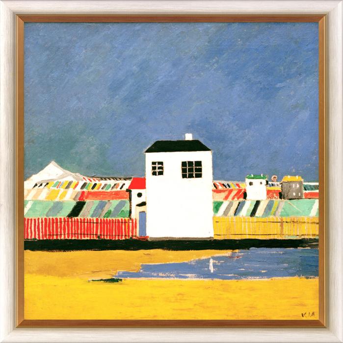 Kasimir Malewitsch Landschaft mit weißem Haus